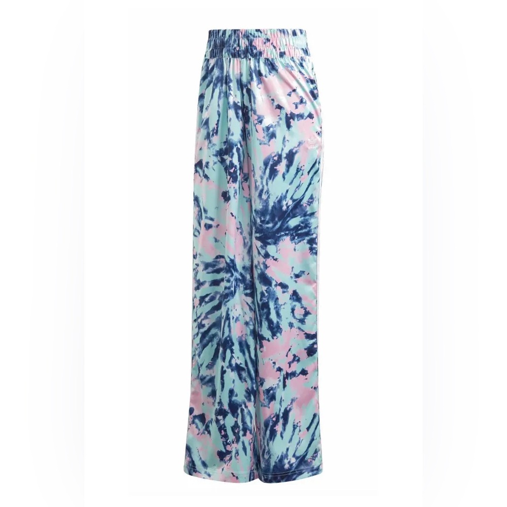 Adidas Originals Multicolor Tie Dye Satin Track Pants XS